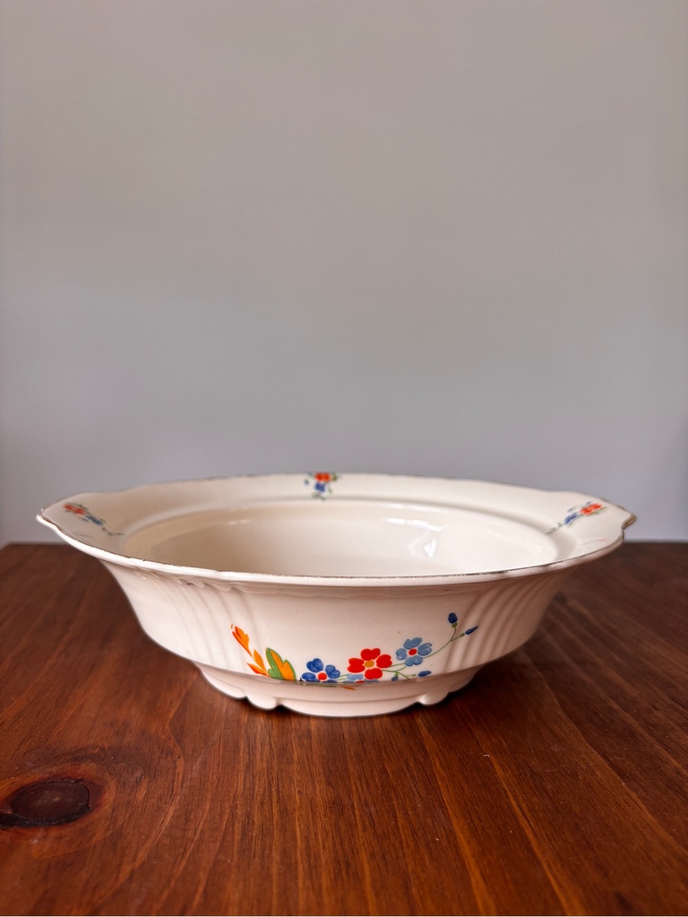 Myott Art-Deco Floral Serving Bowl